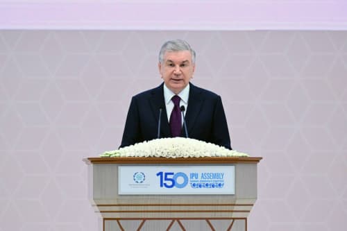 Выступление Президента Республики Узбекистан Шавката Мирзиёева на 150-й Ассамблее Межпарламентского союза