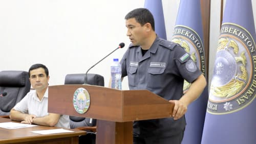 Хоразм вилоятида ҳудудий ички ишлар органлари раҳбарлари учун қисқа муддатли ўқув машғулоти бошланди