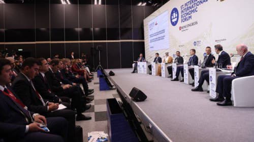 O‘zbekiston Bosh vaziri o‘rinbosari Jamshid Xo‘jayev Peterburg xalqaro iqtisodiy forumida (PXIF) nutq so‘zladi
