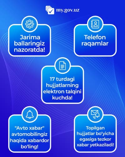 my.gov.uz dan IYUN OYI YANGILIKLARI! 