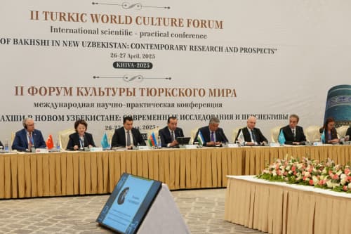 Выступление Президента Тюркской академии Шахина Мустафаева на II Форуме культуры тюркского мира и международной научно-практической конференции