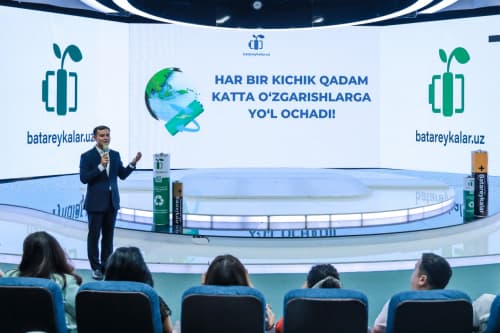 O‘zbekistonda batareykalarni xavfsiz yo‘q qilish bo‘yicha ekologik loyiha ishga tushirildi