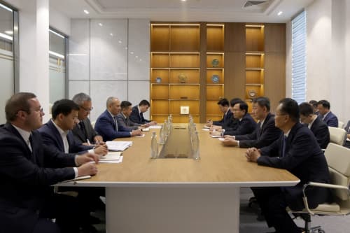 A meeting with the delegation headed by the vice-governor of the Chinese province of Shandong was held