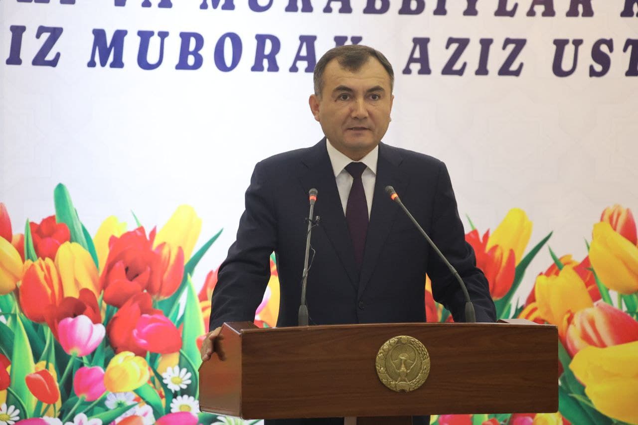 1-oktabr – O‘qituvchi va murabbiylar kuni munosabati bilan viloyat hokimi Murotjon Azimovning soha xodimlariga yo'llagan bayram tabrigi
